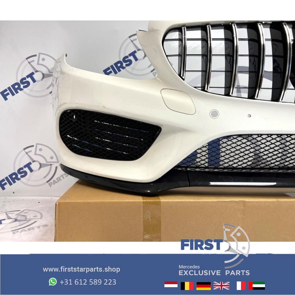 W205 C43 AMG VOORBUMPER + GT GRIL Mercedes C Klasse A2058850, Gebruikt, -, Voor, Ophalen of Verzenden