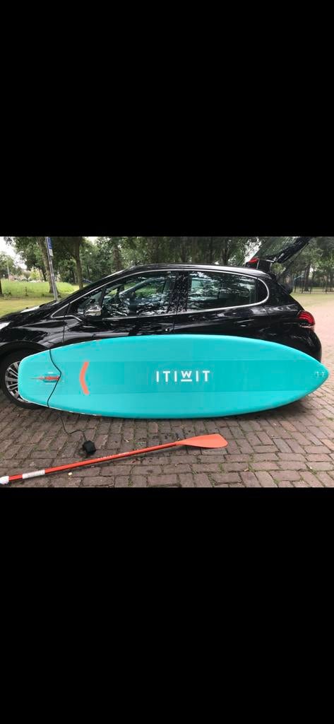 Groen beginners sup board merk: IWIT, Watersport en Boten, Suppen, Ophalen, Zo goed als nieuw, SUP-boards
