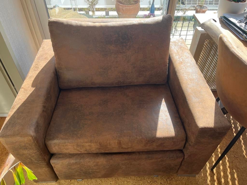 Praktische Slaapstoel - Eenvoudig uitklapbaar, Huis en Inrichting, Slaapkamer | Slaapbanken, Ophalen, Gebruikt, Bruin, 200 cm