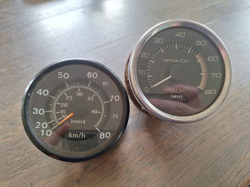Snelheidsmeter, toerenteller, boot, Ophalen of Verzenden, Gebruikt, Motor en Techniek, Motorboot
