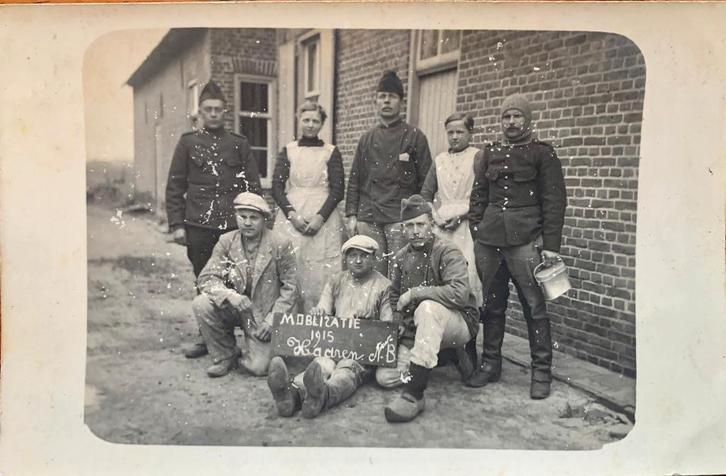 Haaren NB, Mobilisatie 1915 ingekwartierde Militairen., Verzamelen, Ansichtkaarten | Nederland, Ongelopen, Noord-Brabant, Voor 1920