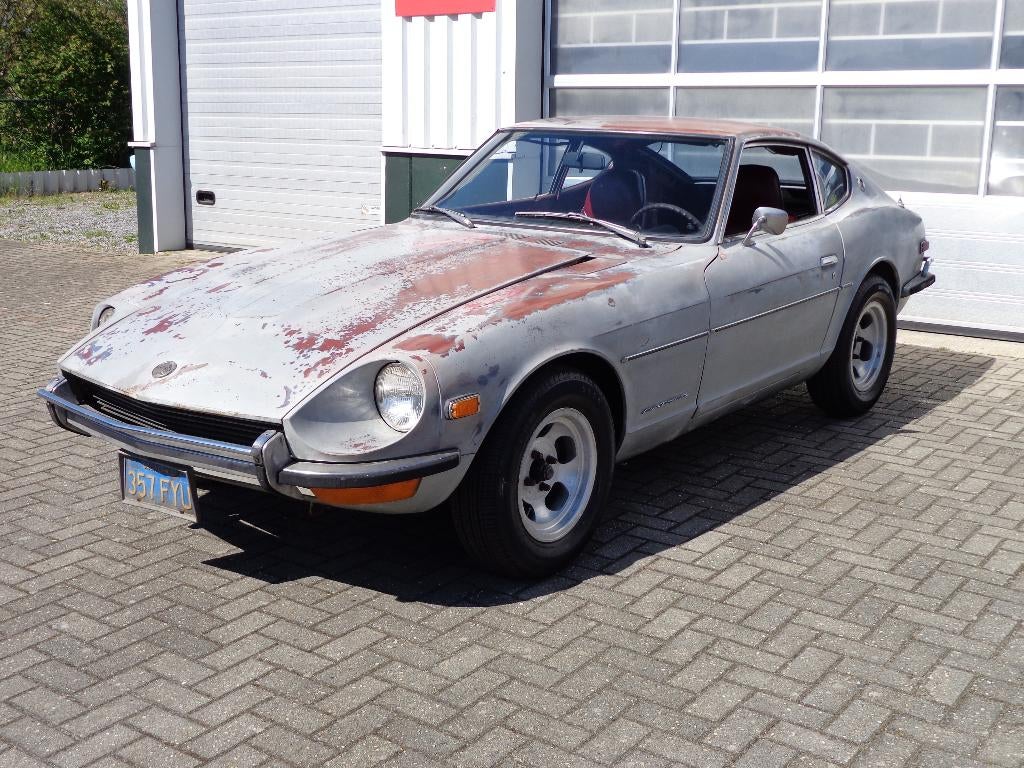 Datsun 240 Z Californië import uit Hollywood, Auto's, Oldtimers, Achterwielaandrijving, 150 pk, Zilver of Grijs, Overige merken