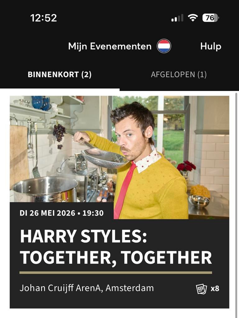 8 tickets harry styles dinsdag 26 mei, Tickets en Kaartjes, Twee personen
