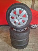 Originele 15" Citroen lichtmetalen velgen en banden, Auto-onderdelen, Banden en Velgen, Ophalen, 15 inch, 185 mm, Zomerbanden