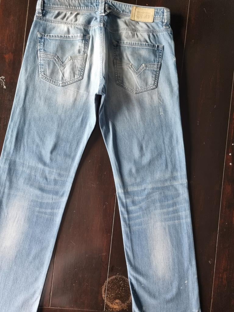 ZGAN CLASSIC DIESEL LARKEE STRAIGHT STRETCH DESTROY 33/32!!!, Kleding | Heren, Spijkerbroeken en Jeans, Diesel, Blauw, Ophalen of Verzenden
