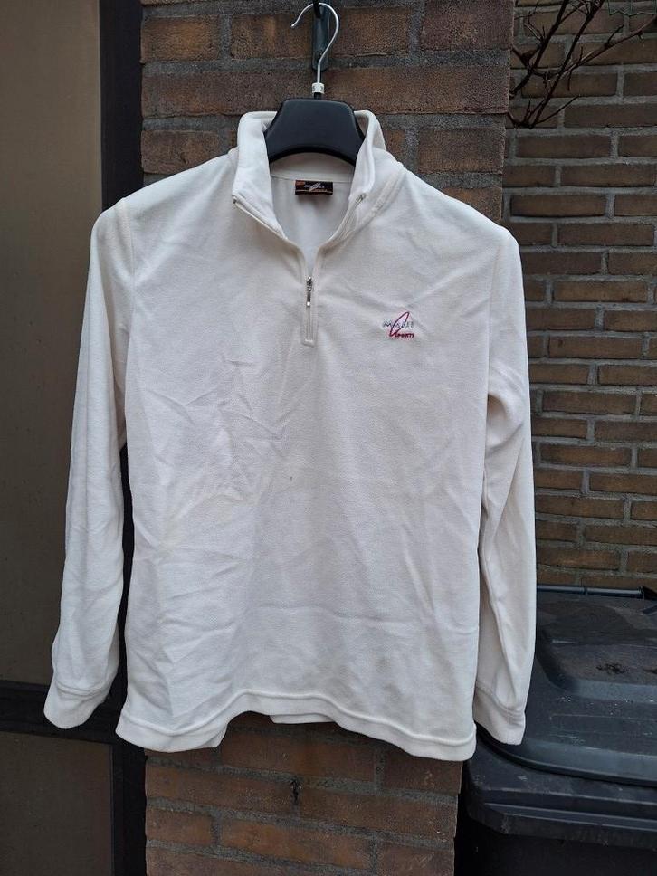 MAUI SPORTS - Winter Fleece Shirt - Maat L - Wit - 5 euro, Kleding | Dames, Wintersportkleding, Zo goed als nieuw, Jack, Maat 42/44 (L)