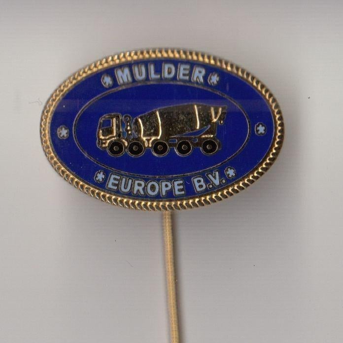 DAF Vrachtwagen Mulder Betonmixer BlauwDonkerblauw speldje, Gebruikt, Niet vindbaar, Niet vindbaar, Speldje of Pin