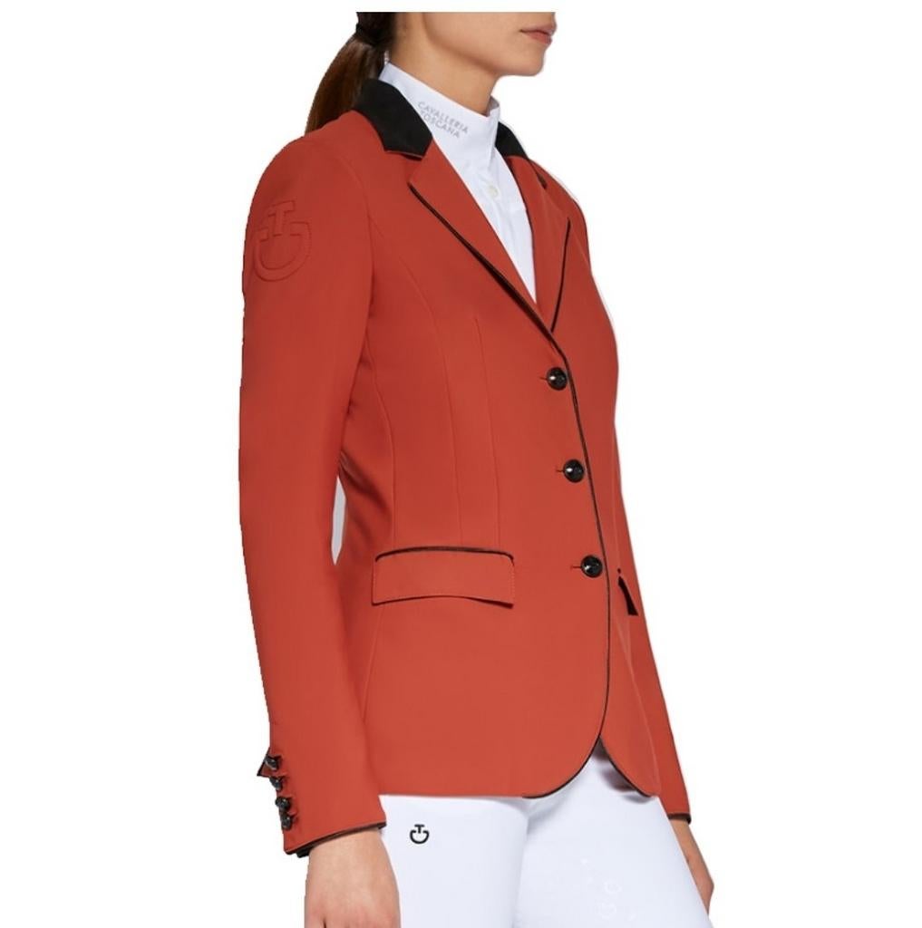 CAVALLERIA TOSCANA wedstrijdjasje terracota/oranje, Dieren en Toebehoren, Paardrijkleding, Ophalen of Verzenden, Zo goed als nieuw