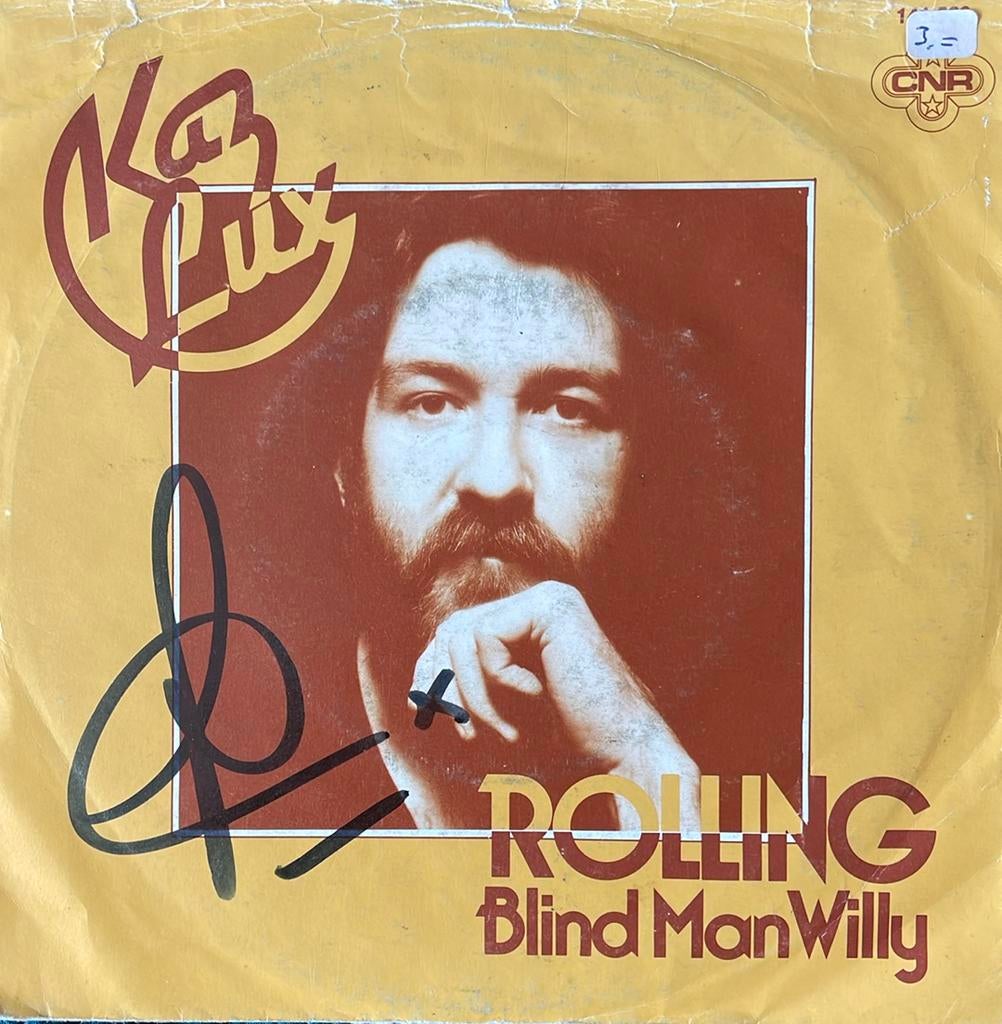 Nederpop single Kaz Lux - Rolling (GESIGNEERD!), 7 inch, Single, Ophalen of Verzenden, Pop