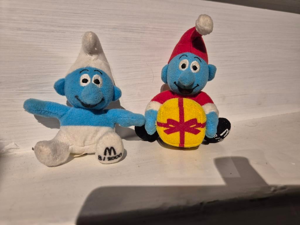 2 Smurfen knuffels - McDonald's 2000, Verzamelen, Smurfen, Ophalen of Verzenden