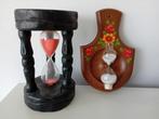 Zandlopers hout met glas en Vintage Emsa muur zandloper, Ophalen of Verzenden