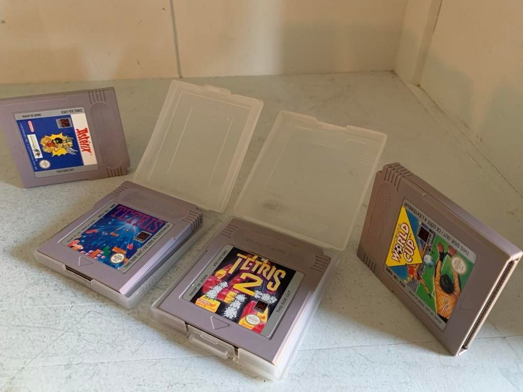 Tetris & Tetris 2 - World Cup & Asterix - Nintendo Gameboy, Puzzel en Educatief, Gebruikt, 1 speler, Ophalen of Verzenden
