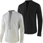 Middeleeuwse heren trui shirt vest piraat viking kostuum, Verzenden, Nieuw, Overige maten, Kleding