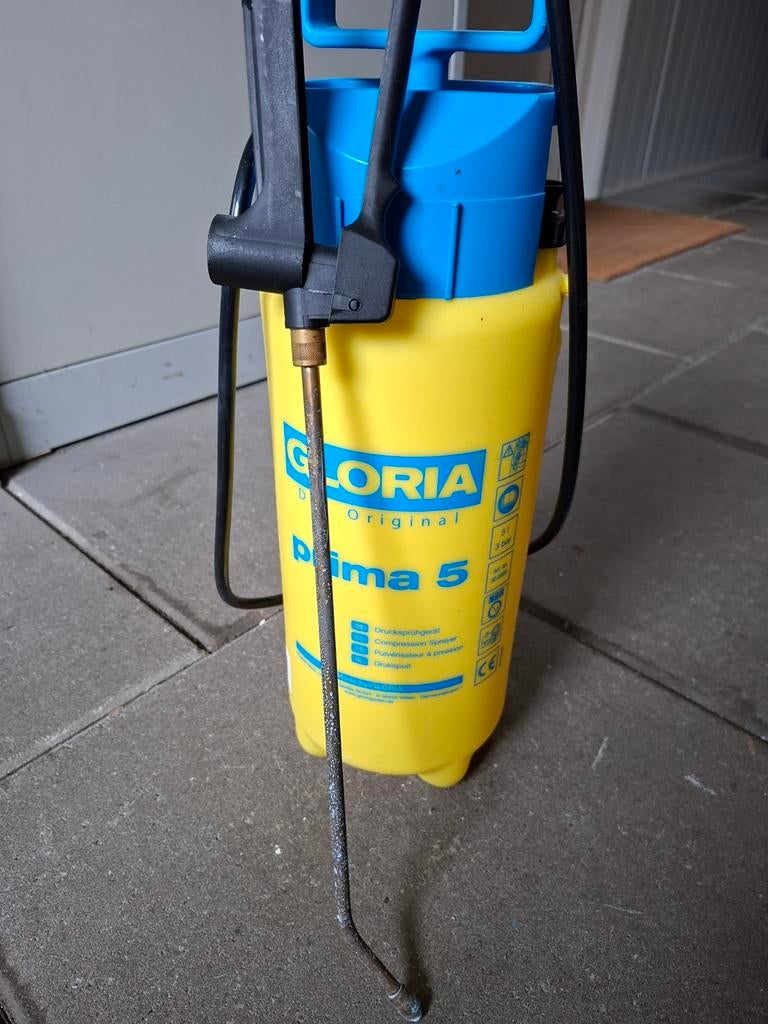 Drukspuit, Gloria Prima 5 drukspuit, Ophalen, Zo goed als nieuw, Onkruidbestrijding