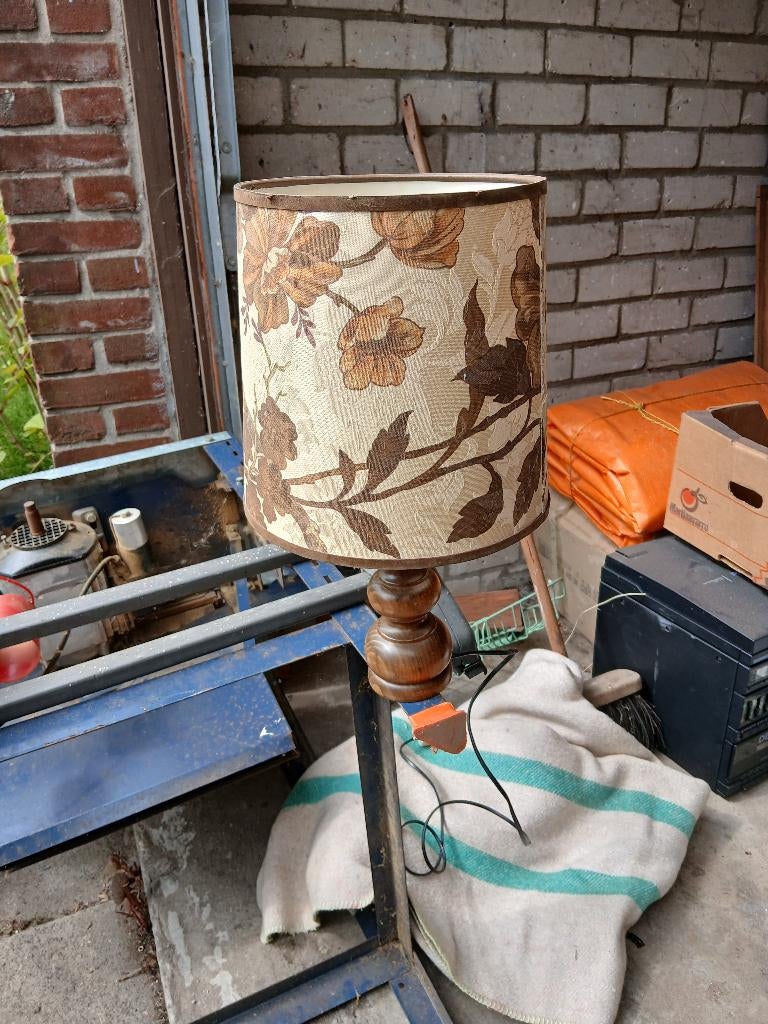 vintage lamp, Huis en Inrichting, Lampen | Tafellampen, Ophalen, Gebruikt, Minder dan 50 cm