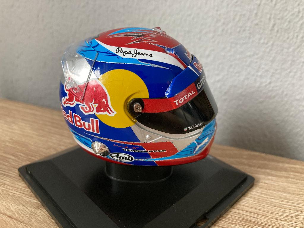 ✅ Max Verstappen 1:5 helm 2016 Monaco GP Red Bull RB12 Spark, Ophalen of Verzenden, Nieuw, Formule 1