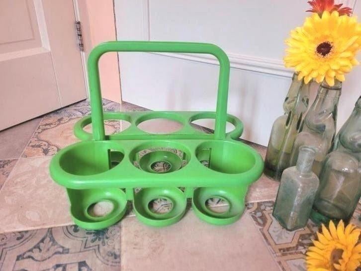 Retro Hema flessenrek ~, Verzamelen, Ophalen of Verzenden