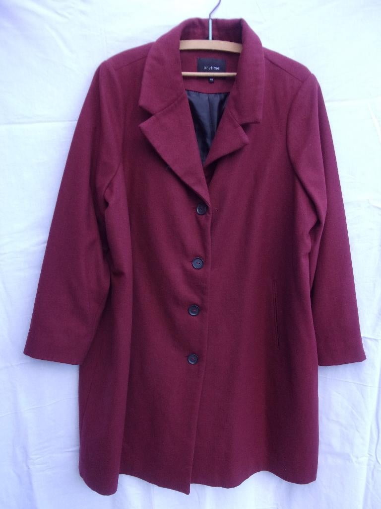 JAS: ANYTIME  (MAAT 52)  ROODACHTIG/BRUIN  (NIEUW), Bruin, Nieuw, Ophalen of Verzenden, Jas of Mantel