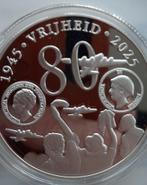 HERDENKINGS MUNT 80 JAAR VRIJHEID 1945-2025, Zilver, Overige landen, Losse munt, Overige waardes