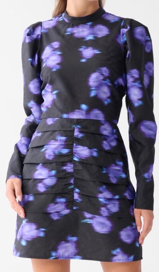 Monica Geuze Shoeby jurk XL met bloemenprint, Zwart, Maat 46/48 (XL) of groter, Ophalen of Verzenden, Zo goed als nieuw