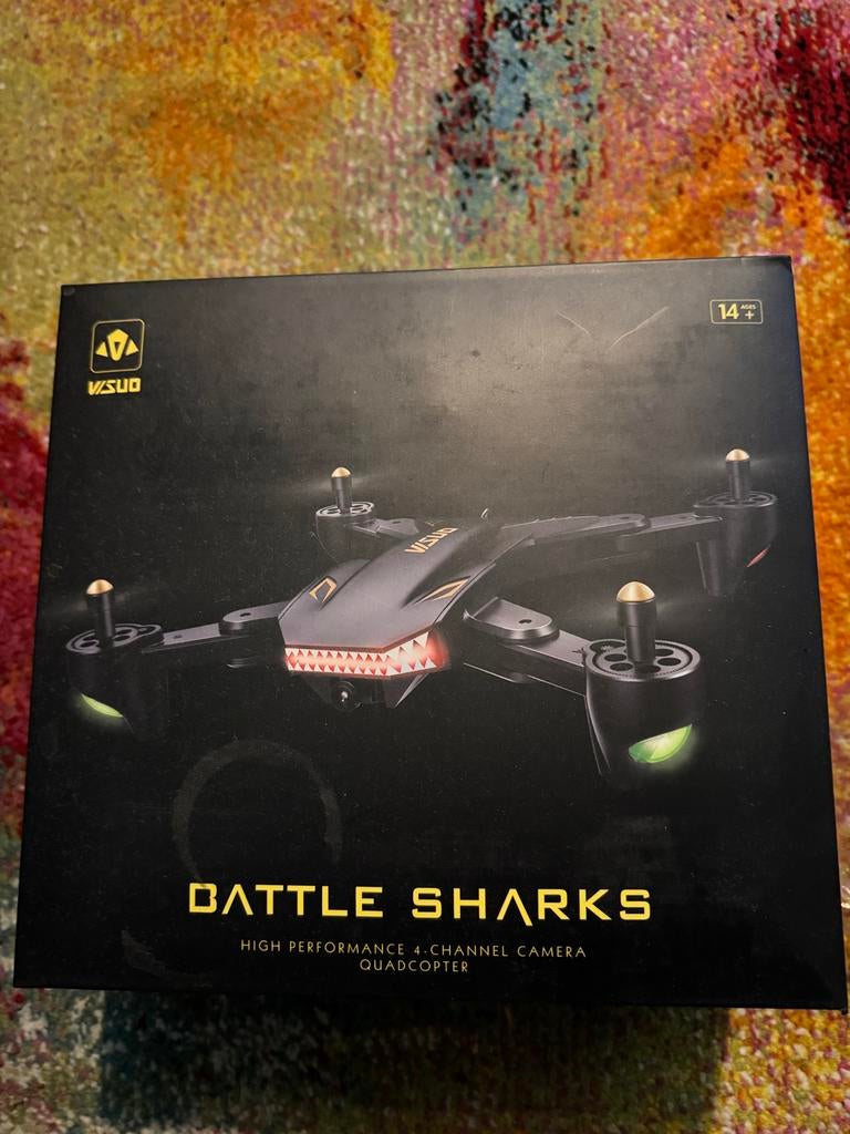 Battle Sharks Drone Camera - High Performance Quadcopter, Ophalen, Cameradrone, Overige merken, Nieuw