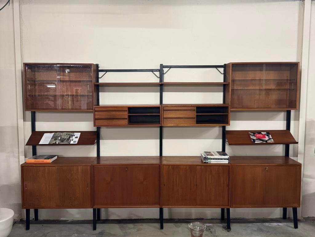 Poul Cadovius by Royal System vintage modulair wandsysteem, Teakhout, Ophalen of Verzenden, Zo goed als nieuw, Minder dan 100 cm