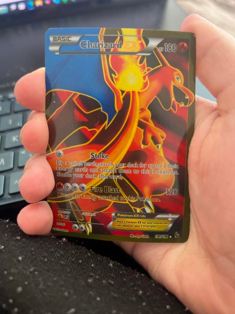 Charizard EX Holofoil 100/106 Pokémon Kaart, Ophalen of Verzenden, Zo goed als nieuw, Losse kaart, Foil
