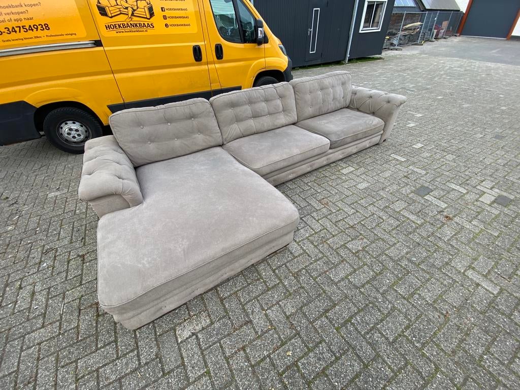 !!ACTIE!! LANDELIJKE HOEKBANK, GRATIS LEVERING, Huis en Inrichting, Banken | Bankstellen, Hoekbank, 300 cm of meer, Ophalen of Verzenden