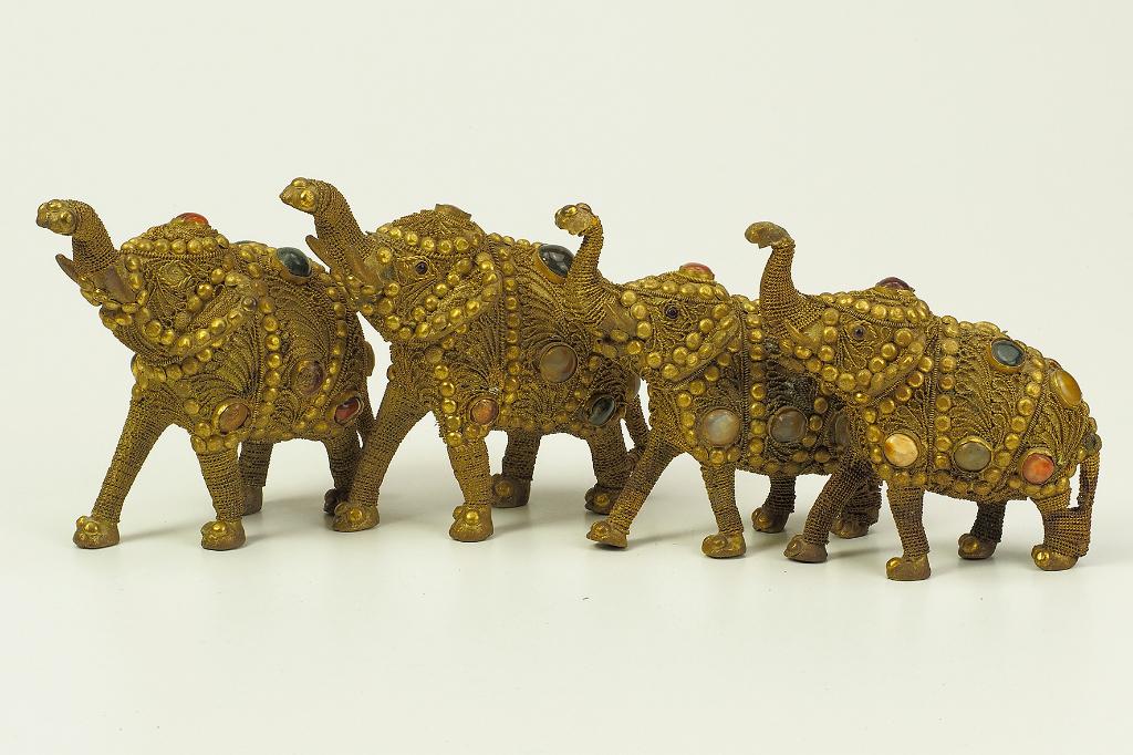 Antiek bronzen Olifanten, Ophalen of Verzenden, Brons