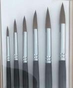 Serie Ronde penselen marterhaar., Ophalen of Verzenden