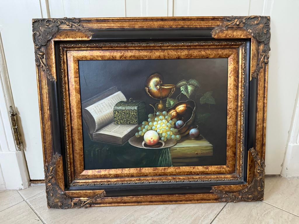 Klassiek schilderij met fruitdecor, Ophalen