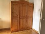 Grenen kast 3-deurs, Ophalen, Met deur(en), Gebruikt, 100 tot 150 cm