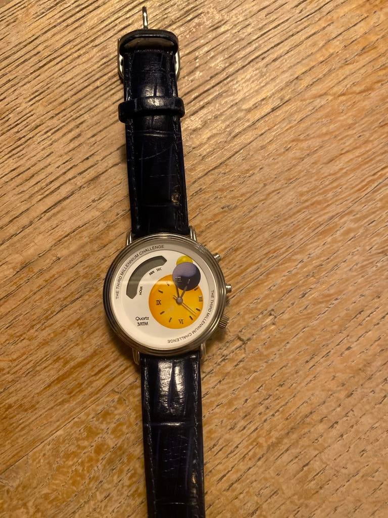 Uniek Polshorloge - The Third Millennium Challenge, Overige merken, Staal, Polshorloge, Ophalen of Verzenden