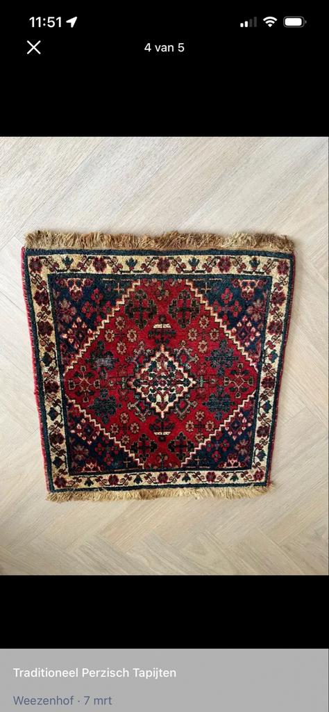 Traditioneel Perzisch Tapijt - Tafelkleed pers, Ophalen, Minder dan 50 cm, Gebruikt, 100 tot 150 cm