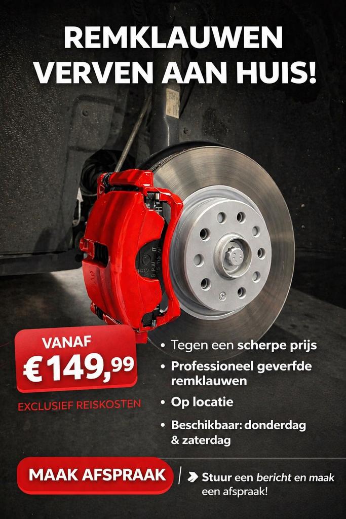 Remklauwen verven op locatie!, Ophalen of Verzenden, Nieuw