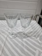wijnglazen bewerkt vintage 2 stuks, Ophalen of Verzenden, 'T Olde Gre-j, Info@toldegrej.nl, Endepoelstraat 20f Didam
