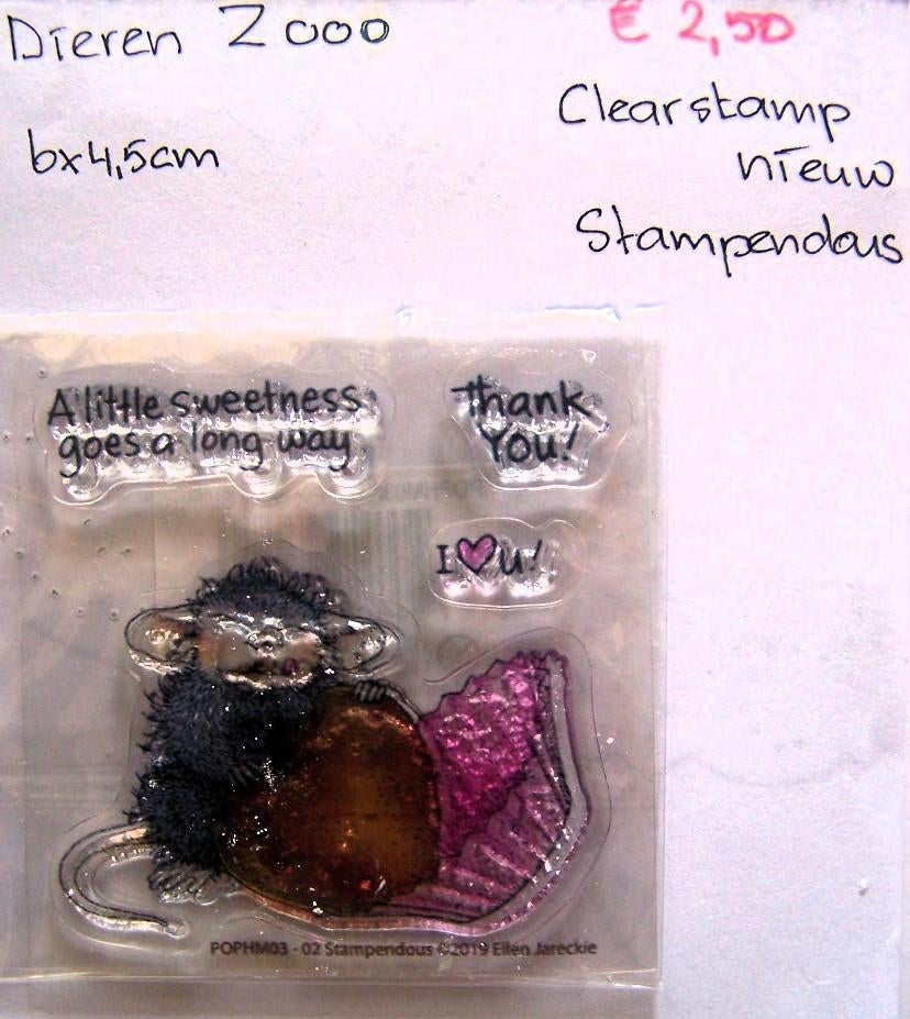 Dieren Z 000 Clearstamp, Hobby en Vrije tijd, Stempelen, Ophalen of Verzenden, Nieuw, Clearstamp