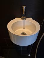 Kraan + Wasbakje voor in toilet, Ophalen, Gebruikt, Steen, Wastafel