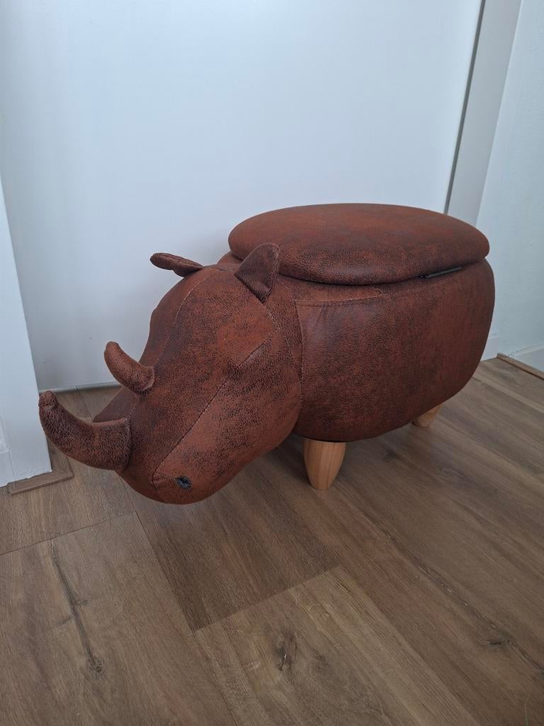 Nijlpaard poef met opbergruimte, Huis en Inrichting, Banken | Voetenbanken en Poefen, Ophalen, Speels, Kinderkamer, Dieren, 75 tot 100 cm