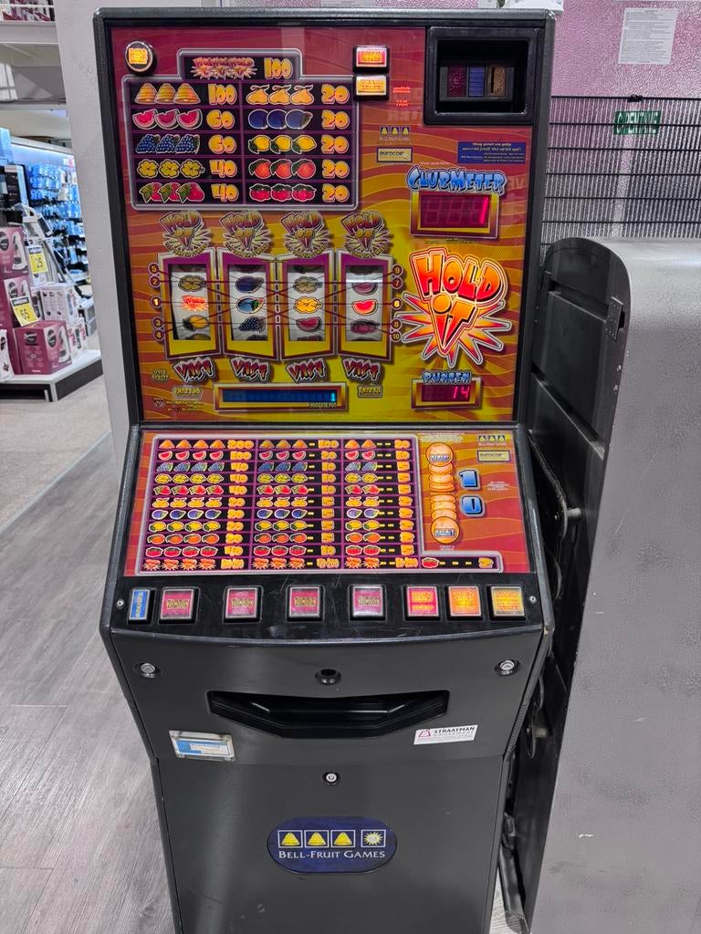 Bell Fruit Game gokkast HOLD IT, Verzamelen, Automaten | Gokkasten en Fruitautomaten, Euro, Ophalen of Verzenden, Zo goed als nieuw