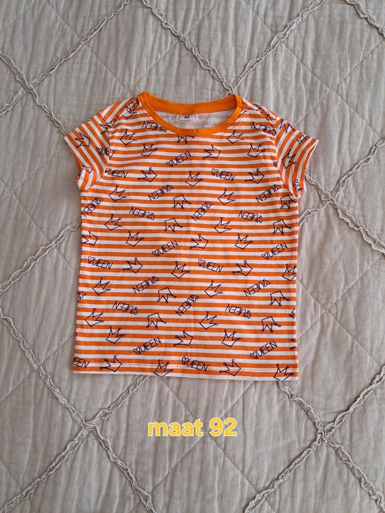 Oranje Koningsdag shirt maat 92, Kinderen en Baby's, Kinderkleding | Maat 92, Ophalen of Verzenden, Jongen, Shirt of Longsleeve