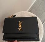 YSL Sunset schoudertas zwart met goud, Ophalen, Zo goed als nieuw, Zwart, Schoudertasje