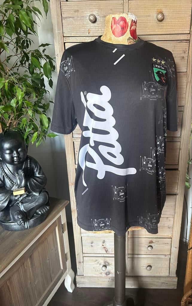 Patta T-shirt Donker Grijs. Maat M, Kleding | Heren, T-shirts, Ophalen of Verzenden, Gedragen, Overige maten, Zwart