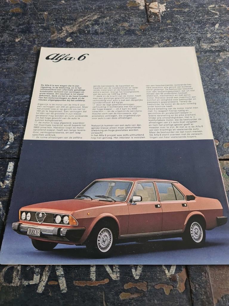 Alfa Romeo Alfa 6  1979, Ophalen of Verzenden, Nieuw, Alfa Romeo
