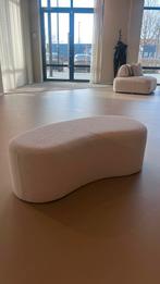 Witte poef, Ophalen, Overige materialen, 75 tot 100 cm, Zo goed als nieuw