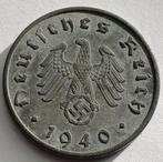 10 Reichspfennig 1940A Nazi Duitsland Oude Munt WO2 Swastika, Verzamelen, Ophalen of Verzenden, Duitsland