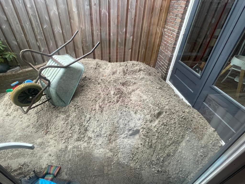 Ophoogzand 800 a 1000 liter., Tuin en Terras, Zand, Ophalen of Verzenden, Gebruikt, Ophoogzand