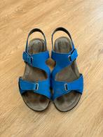 Mephisto sandalen cobalt blue maat 40, Blauw, Gedragen, Sandalen of Muiltjes, Ophalen of Verzenden