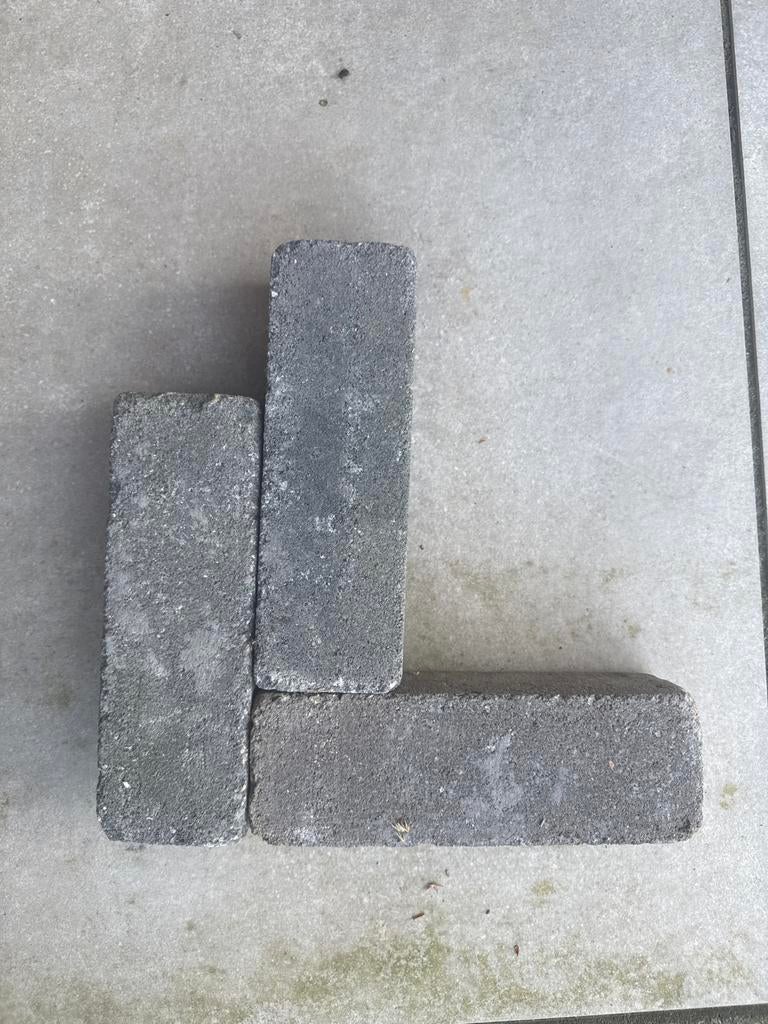2 a 3 m2 betonnen waaltjes 21x7x6 cm,, Tuin en Terras, Tegels en Klinkers, Ophalen, Gebruikt, Klinkers, Minder dan 5 m²