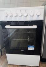 BEKO Elektrisch Fornuis + Garantie & Verzekering, Witgoed en Apparatuur, Fornuizen, Ophalen, Hete lucht, 4 kookzones, Zo goed als nieuw